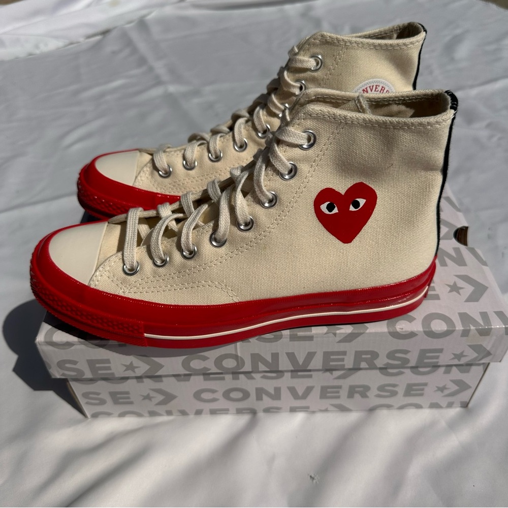 CDG Play x Converse High Top Sneakers